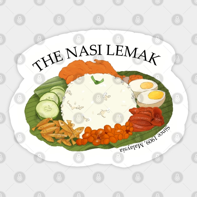 The Nasi Lemak Sticker by AgnesArt